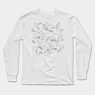 Magnolia Flowers Long Sleeve T-Shirt